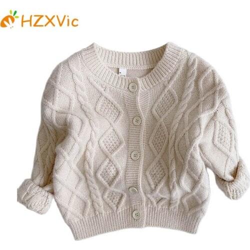 HZXvic Sweaters For Girls Warm Winter Sweater knitted Autumn Clothes Casual Cotton Solid Color Knitted Cardigan From 9M to 5Y