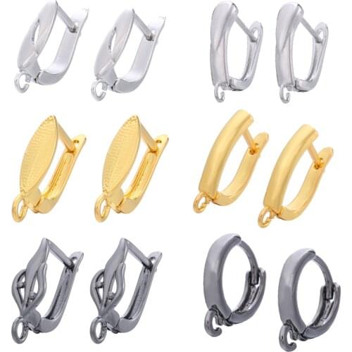 JunKang DIY Earring Clasps Hooks Fittings Making Accessories 1 pair tassel mate rials Fashion jewelry