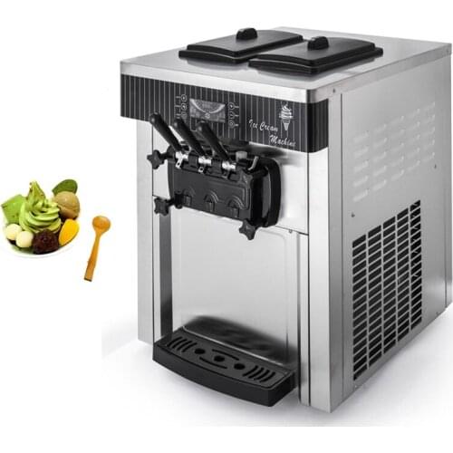 Commercial Soft Serve Ice Cream Maker Vending Machine Small Desktop Ice Cream Machine 110V 220V