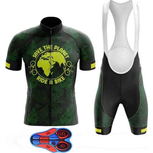 LairschDan Summer New Cycling Jersey 9D Set MTB Uniform Bicycle Clothing Quick Dry Bike Clothes Mens Short Maillot Culotte Suit