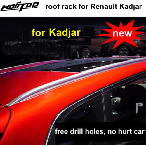 OE model roof rack roof rail roof bar for Renault Kadjar,7075 aviation aluminum alloy roof rack, 2pcs/set, easy installation