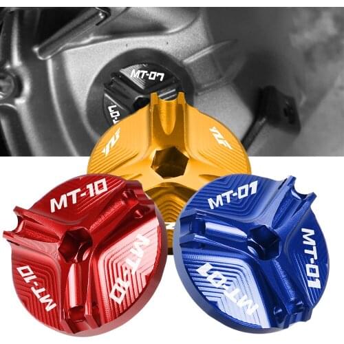 For Yamaha R1 R3 R6 YZF-R3 YZF-R6 YZF-R1 YZF-R25 MT07 MT-07 Motorcycle Engine Oil Filter Cup Plug Cover Screw motor accessories