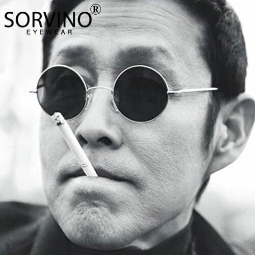 Vintage Women Round Sunglasses Color Retro Female Eyewear Driving Sunglasses Metal Optical Men UV400 Glasses Luxury Brand