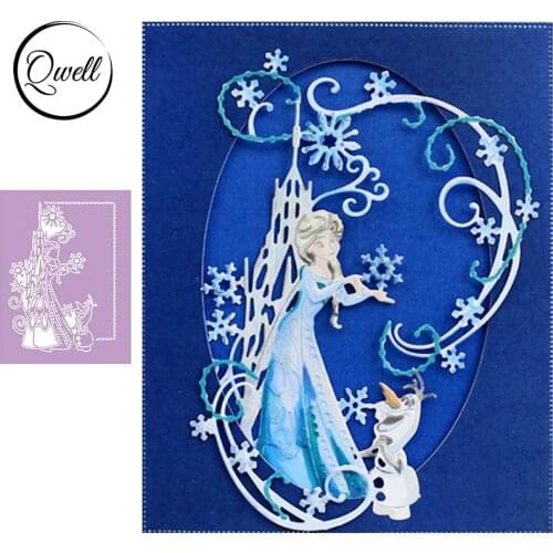 QWELL Girl Metal Cutting Dies for Scrapbooking and Card Making Paper Craft 2019 New Embossing die cuts