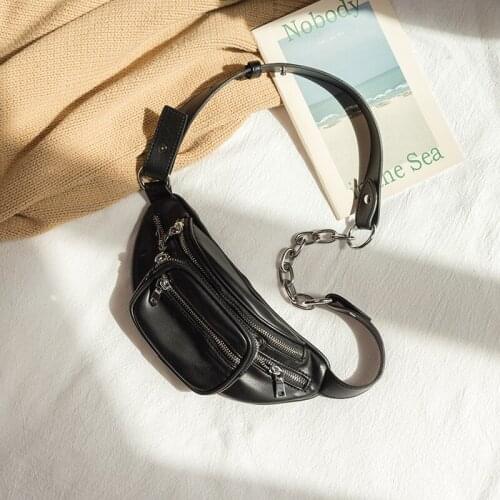 Fashion women‘s waist bag Single Shoulder Messenger Bag chest bag small versatile chain Mini Bag