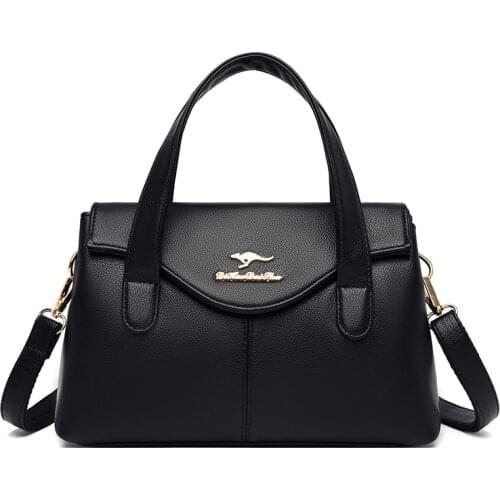 Fashion Famous Brand Designer High Quality Leather Handbags For Women 2021 Simple Totes Ladies Causal Handbags And Purses