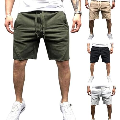 Fashion Mens Shorts Sweatpants Solid Color Summer Sports Casual Fitness Running Athletic Sport Fitness Clothes Jogging Shorts