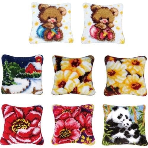 Pillowcase Sets Unfinished DIY Pillow Latch Hook Rug Canvas 43 X
