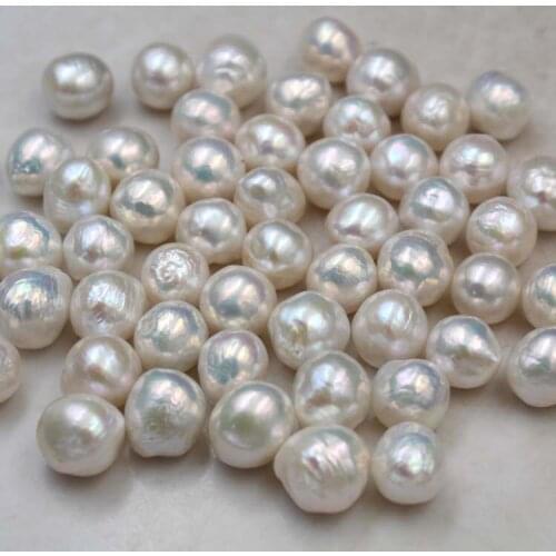 Wholesale 11-12mm Big Size Real Natural Freshwater Loose Pearls Baroque Shape No Hole, 10pcs/lot