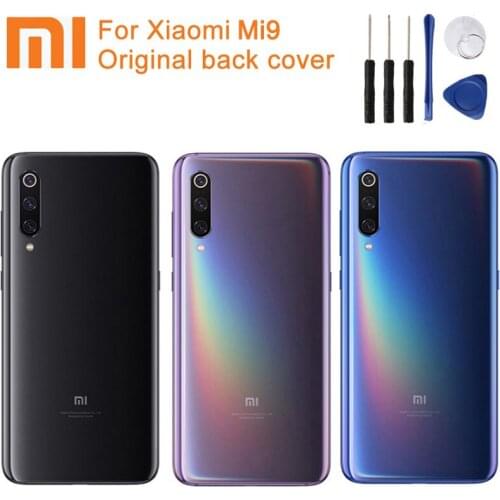 Xiao Mi Xiaomi Mi Original Glass Battery Rear Case For Xiaomi 9 MI9 M9 Mi 9 Back Cover Backshell Back Cover+ Tool