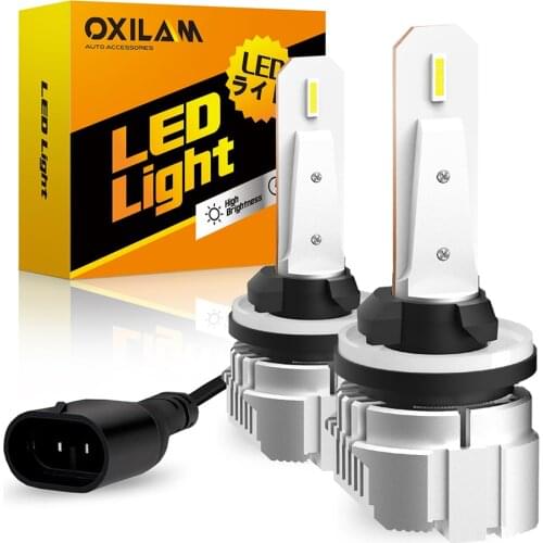 OXILAM 2Pcs 2000LM CSP Chip Car Fog Lamp H27/1W H27W/1 H27 880 LED Bulb Fog Lights Daytime Driving Lamp for Kia Ford 6500K White