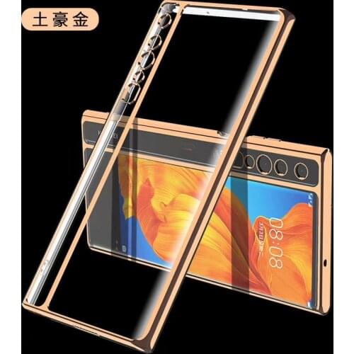 For Huawei Mate XS 5G Case Thin Fit Plating transparent Protective Shockproof Folding Cover Skin