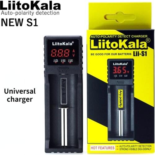 Universal charger LCD Charger 1.2V 3.7V 3.85V AA/AAA 26650 18350 14500 16340 25500 NiMH lithium battery charger Lii-S1
