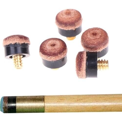 Screw On Cue Tips For Billiard Pool Cue Stick and Snooker Cue Replacement Parts Stick Repair Tool 5Pcs