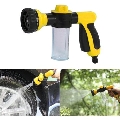 Car Cleaning Foam Sprayer Garden Water Hose Foam Nozzle Soap Dispenser Gun Foam Lance for Car Washing Pet Shower Plants Watering