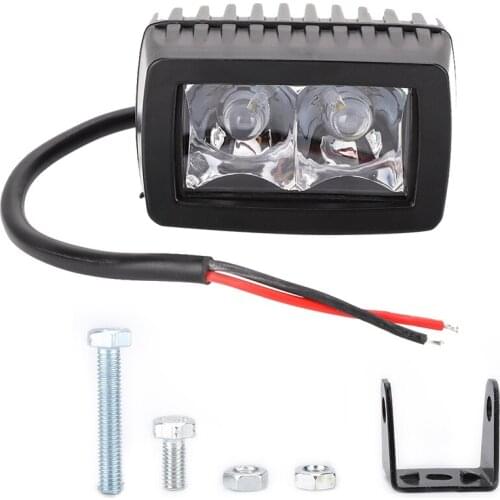 2LED 20W Square Car LED Work Light Motorcycle Headlight Spotlight White IP67 Waterproof