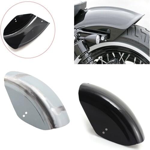 Motorcycle Short Flat Rear Fender Mudguard Metal For Harley Sportster XL 883 1200 48 72 Iron Bobber Cafe Racer Chopper