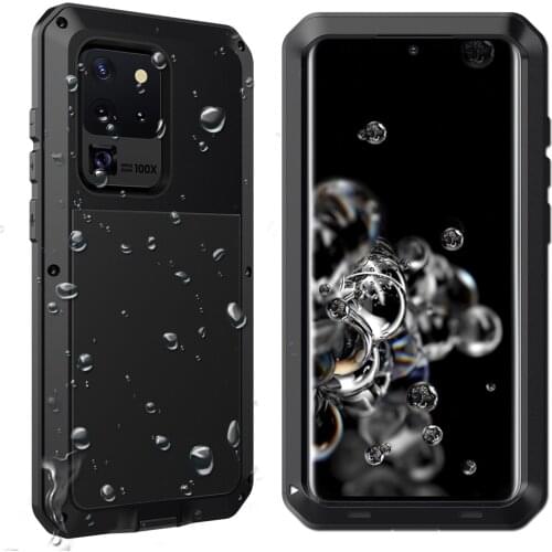 Shockproof Cover For Samsung Galaxy S20 Ultra Metal Case Full Protection Waterproof Cases For Samsung Galaxy S20 Plus Armor Case