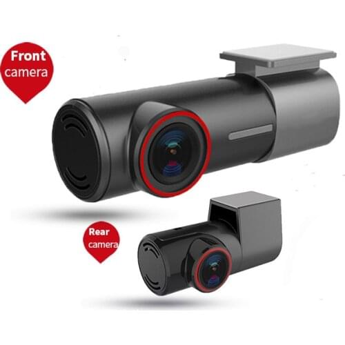Mini Hidden Video Recorder For Car Driving DVR Rotate 360 Dual Lens Dash Camera Parking Monitor Front Rear Camera Detector WiFi