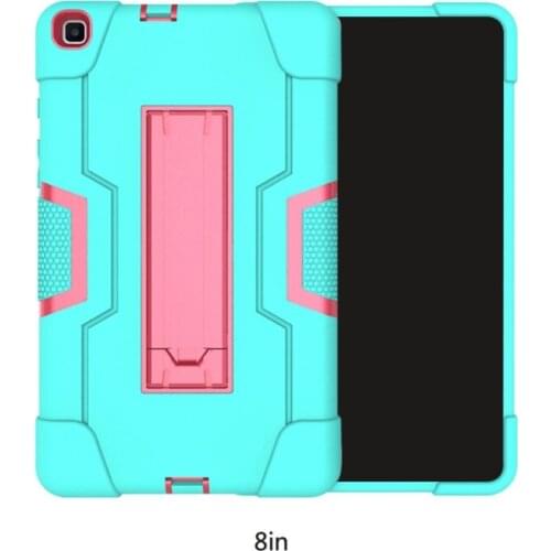 T3LB 2019 Tab A 8.0 Case SM-T290/T295 Heavy Duty Shockproof Rugged Hybrid Hard Soft Bumper Drop Protective Case w/Kickstand