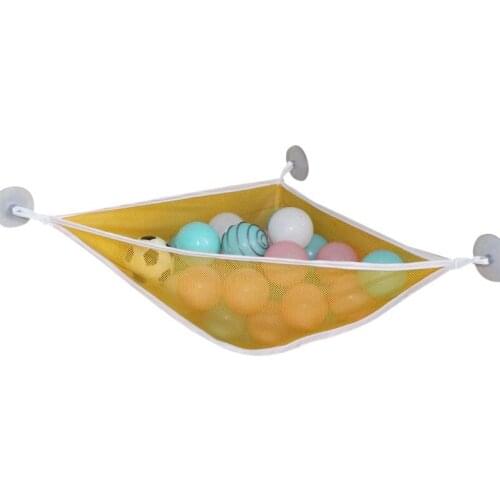 Home Bathroom Triangle Support Holder Mesh Cloth Drain Bag Multi-function Children Toy Storage Bags