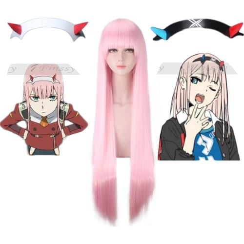 Popular Anime DARLING in the FRANXX Code 002 Red Devil Horn Headdress Deformation Hair clip Cosplay Decorative Props