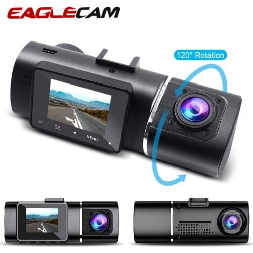 Dash Cam Car DVR 1.7" Full HD 1080PDashboard Dual Lens Vehicle Camera Video Recorder 170 Degree Camcorder Dashcam Night Vision