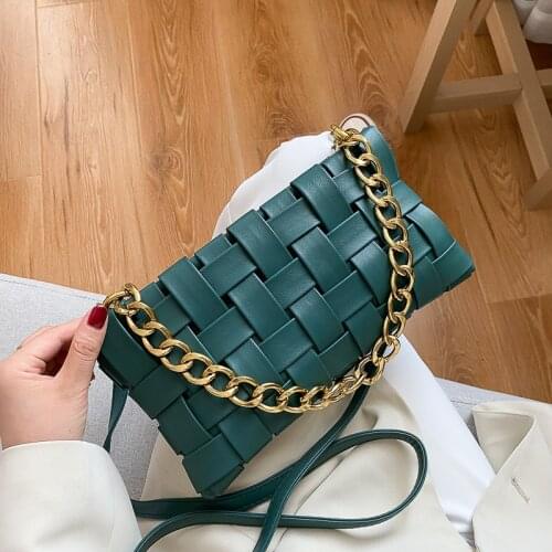 Womens Shoulder Bags 2021 fashion woven bag Chain Designer Purses and Handbags Women Clutch Bags Ladies Satchels Crossbody bags