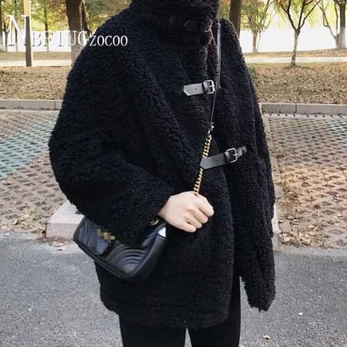 Winter Warm Soft Faux Fur Jacket Casual Outerwear Imitation Lamb Wool Fake Rabbit Fur Coats