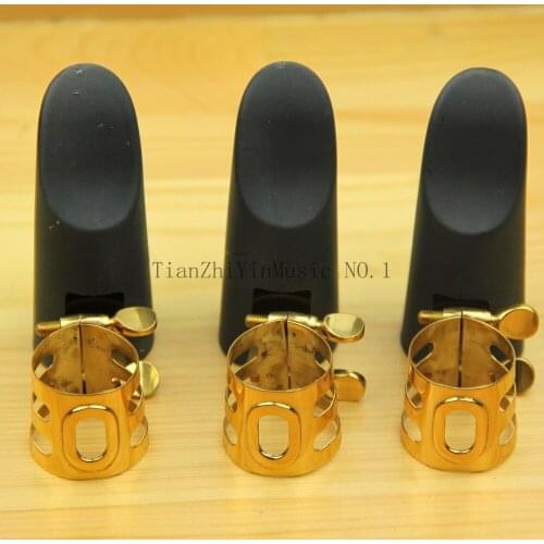 3ste Ligature and cap for clarinet and Alto Sax Clamp