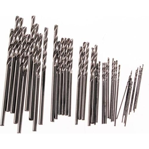 60pcs High Quality HSS straight shank twist drill 0.5-1.0 mm walnut vajra bodhi Pearl beads punch tiny little bit