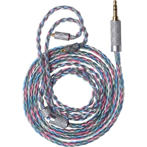 8 share litz silver plated wire 2.5mm/3.5mm/4.4mm mmcx 0.78mm ie80 im50 A2DC 1064core
