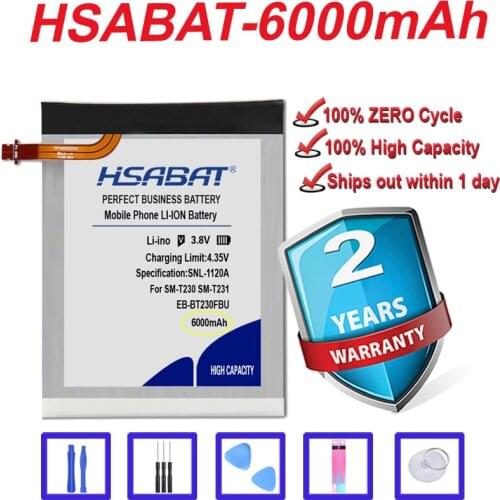 Top Brand 100% New 6000mAh EB-BT230FBE Battery for Samsung Galaxy Tab 4 7.0 7.0" T230 T231 T235 SM-T230 SM-T231 SM-T235