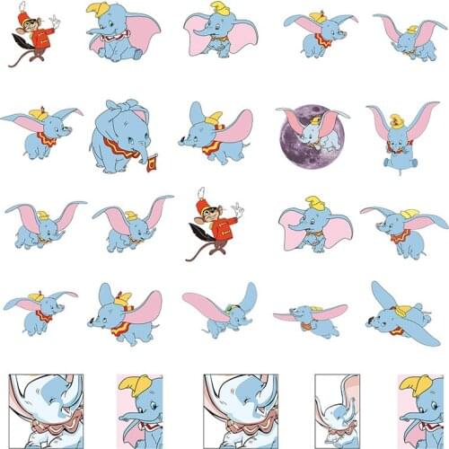 Disney Creative Design DIY Earring Making Accessories Blue Dumbo Play Modeling Cartoon Epoxy Resin Acrylic Jewelry Parts