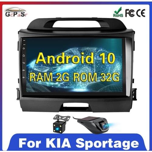 4G+64G 2 din Android 10 Car Radio For KIA Sportage 3 2010 2011 2012 2013 2014 2015 2016 Multimedia GPS Navigation Video Player