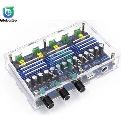 Bluetooth TPA3116D2 Digital Power Amplifier Board 4 Channel Stereo Power Audio Class D Bass Subwoofer Amplifier XH-A310