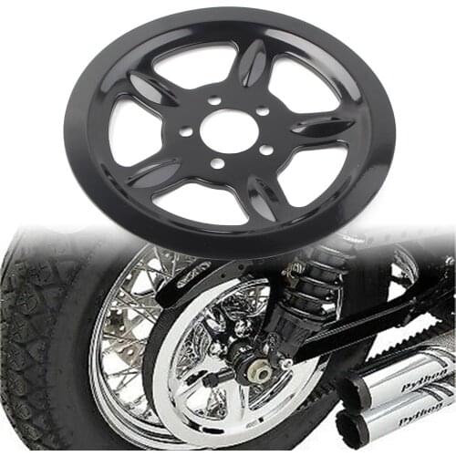 Black Motorcycle Rear Pulley Cover For Harley XL883 1200 Sportster XL883 1200 XL 883 1200