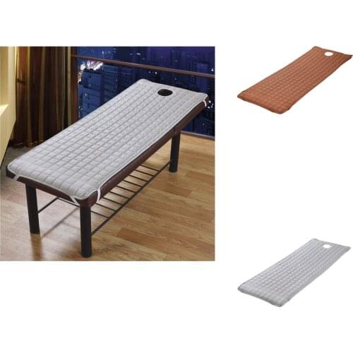 Breathable Beauty Massage Table Cover Bed Sheet Mattress 73x27inch White/Coffee