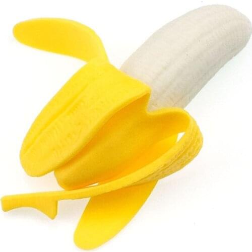 Elastic Simulation Banana Squeeze Toy Slow Rising Healing Fun Kawaii Stress Reliever Antistress Toy For Kids Kids
