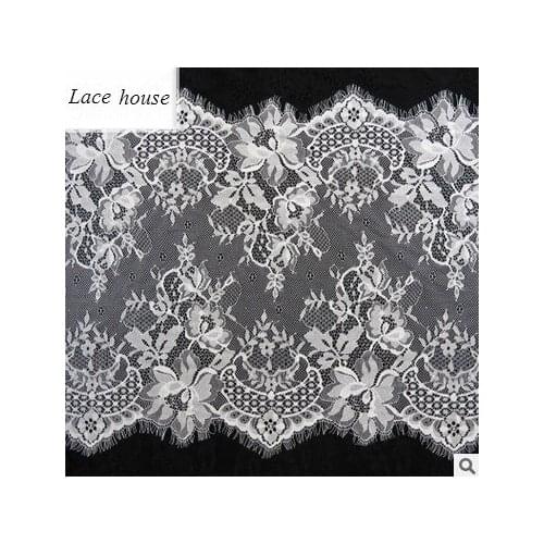 European Curtain Underwear Lace Clothing Wedding Veil Pajamas Eyelash Lace Accessories 3M/pack