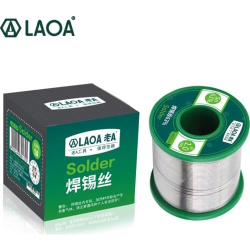 LAOA Tin Wire 63% No-clean Solder Wick Size 0.5mm/0.8mm/1.0mm/1.2mm/1.5mm/2.0mm/2.3mm Solder Stick