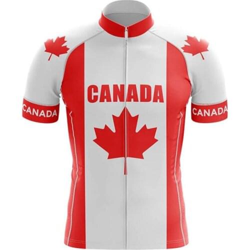 Canada Laser cut cycling jersey 2020 summer breathable bike shirt men quick dry short sleeve bicycle jersey for men