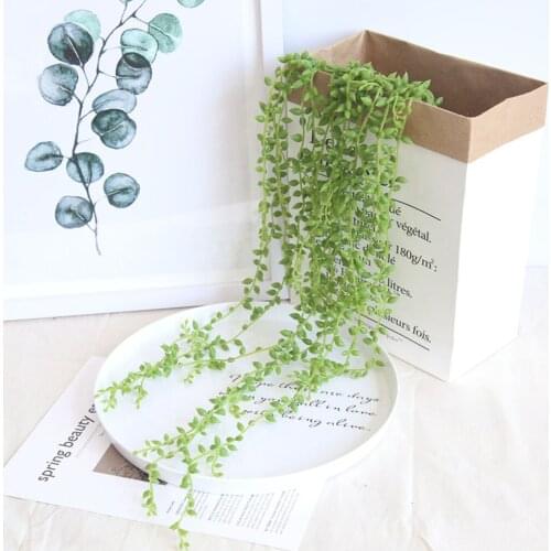 Lover Tears Succulent Artificial Plants Pearls Fleshy Green Vine Hanging Rattan Flowers