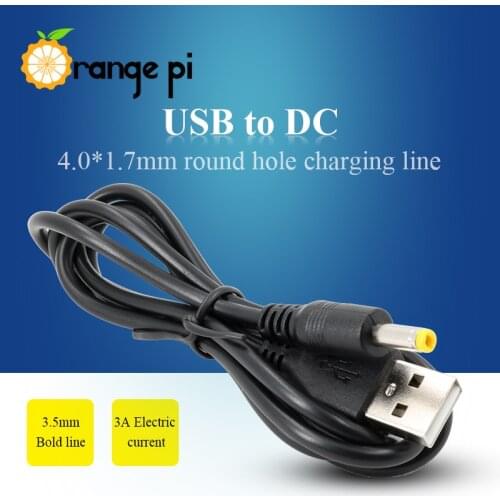 Orange Pi USB to DC 4.0MM - 1.7MM Power Cable for Orange Pi Factory Quality in Stock
