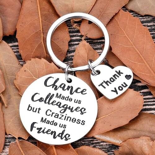 Coworker Employee Appreciation Gifts Funny Keychain Leaving Retirement Boss Day Office Gifts for Colleagues Nurse