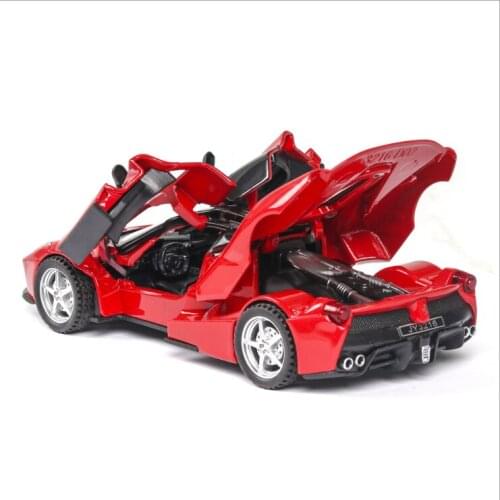 1: 32 alloy car model luxury sports car toy Raphael model childrens toy birthday new year Christmas gift red car