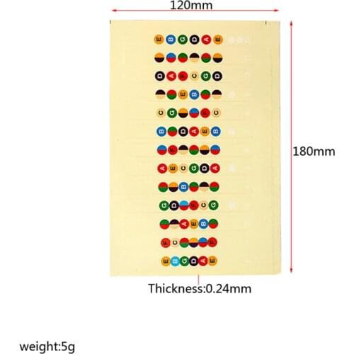 Guitar Fretboard Stickers Beginners Learn Guitar Tabs Note Decals Sticker