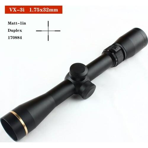 Hunting Rifle Vx-3i 1.75-6x32 Duplex Reticle Matte MilDot Rifle Scope w/Caps