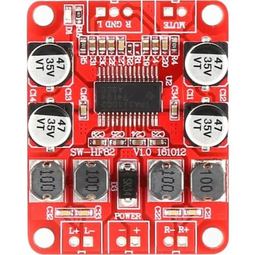 TPA3110 Power Amplifier Board High Power Digital Power Amplifier Board 2X15W Two Channel HF82 Durable