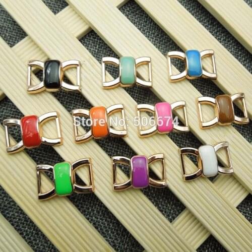 Plated gold color no fade ribbon buckles 25*15mm, 30pc Metal look Buckles Invitation Ribbon Slider Headband Hair Clip DIY